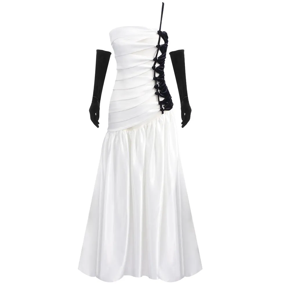 Emberly Flared Gown with Cutout Bodice Dress