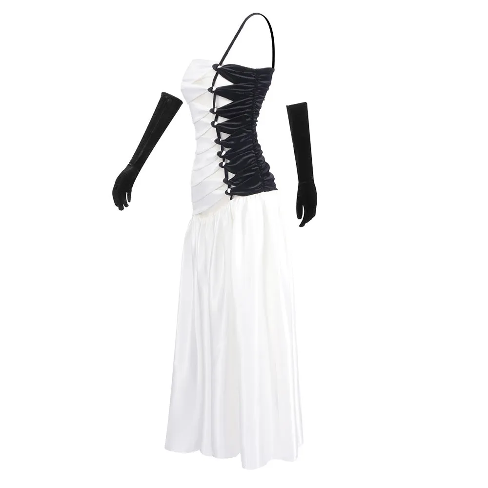 Emberly Flared Gown with Cutout Bodice Dress