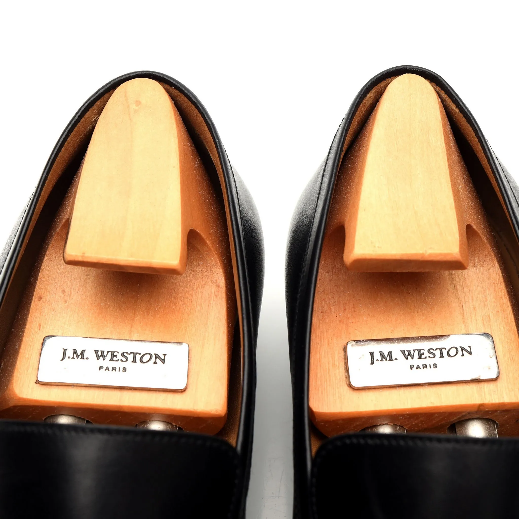 'Eton' Black Leather Loafer 7 E UK 7.5