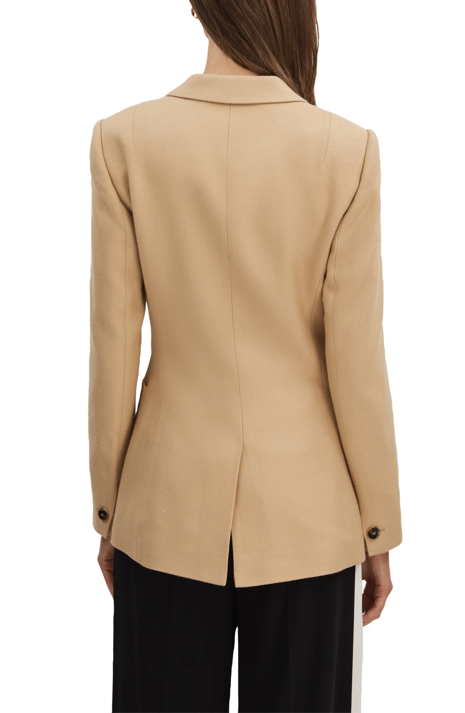 Fashion Casual Double Breasted Peak lapel Women Blazer