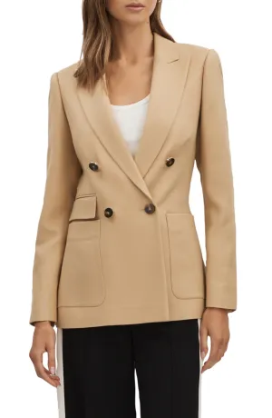 Fashion Casual Double Breasted Peak lapel Women Blazer