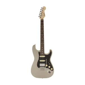 Fender Japan Modern HSS Stratocaster Electric Guitar, RW FB, Inca Silver