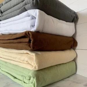 Flat Sheet - Flannel - 100% Cotton - 60" X 98"
