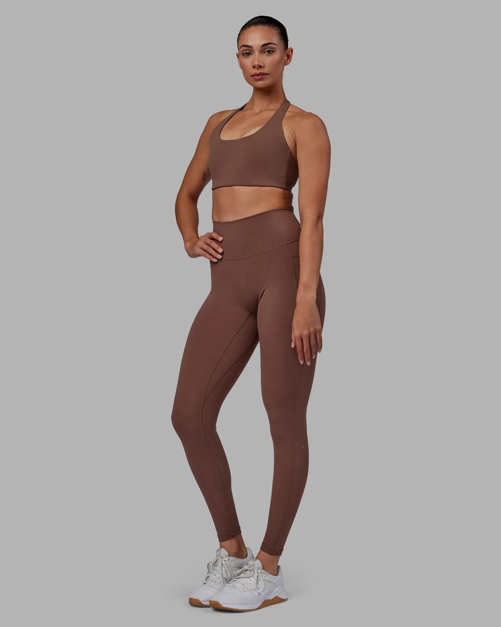 Fusion Full Length Tight with Pockets - Dull Rust