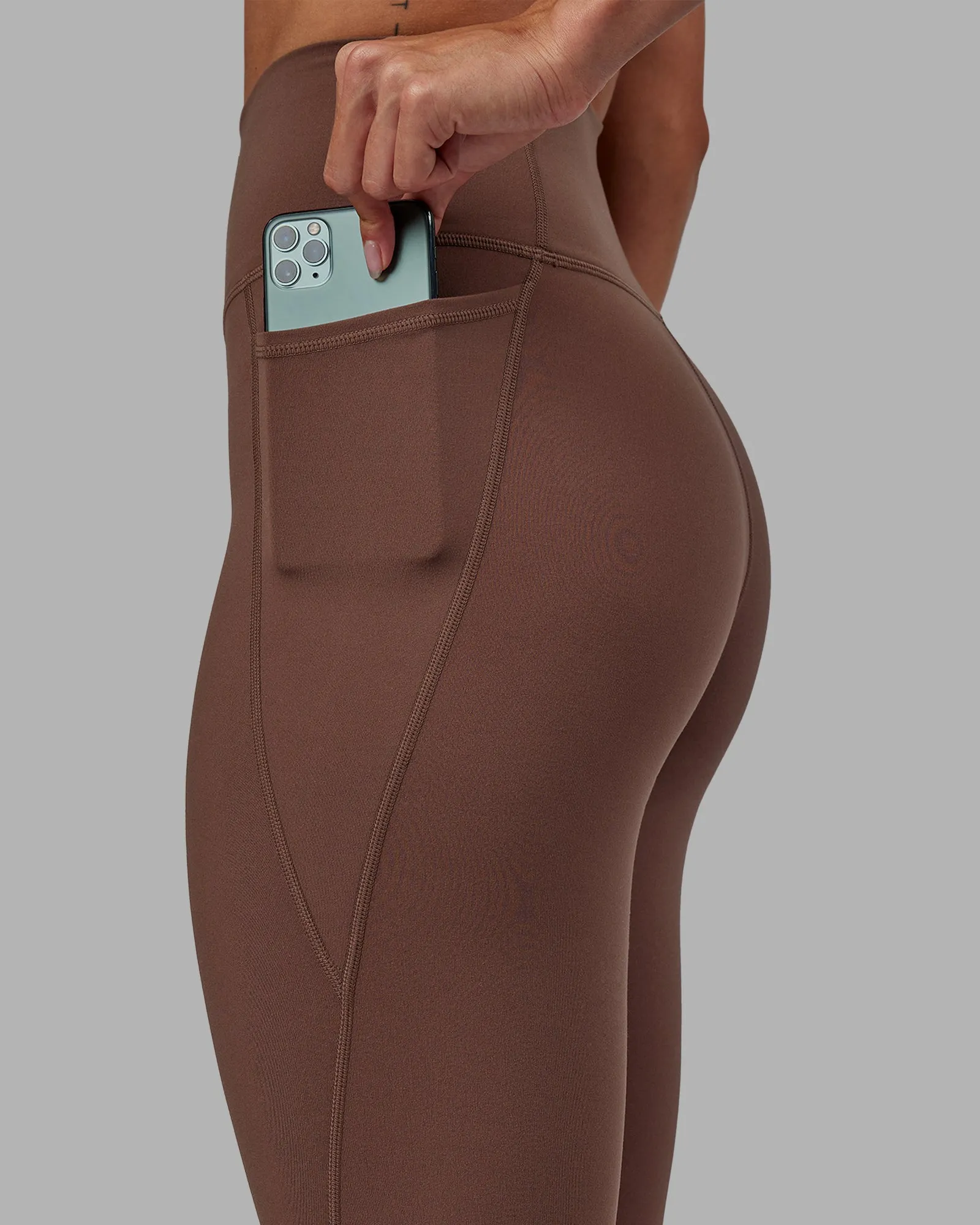 Fusion Full Length Tight with Pockets - Dull Rust
