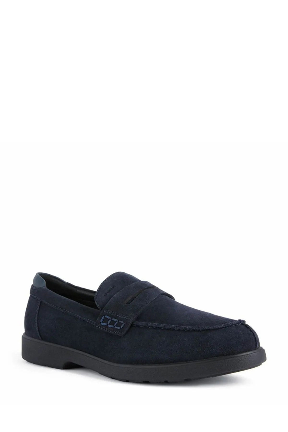 Geox Erkek Lacivert Spherica Ec11 Süet Deri Loafer