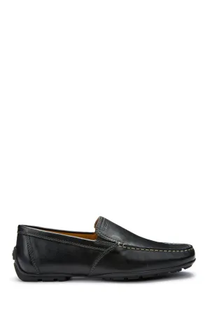 Geox Erkek Siyah Moner Deri Loafer