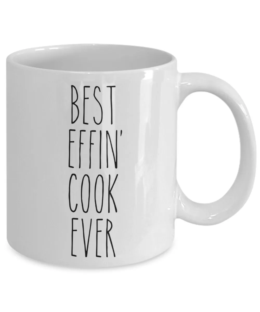 Gift For Cook Best Effin' Cook Ever Mug Coffee Cup Funny Coworker Gifts