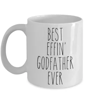 Gift For Godfather Best Effin' Godfather Ever Mug Coffee Cup Funny Coworker Gifts