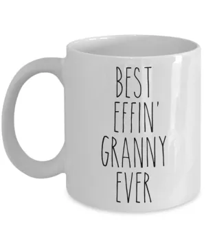 Gift For Granny Best Effin' Granny Ever Mug Coffee Cup Funny Coworker Gifts