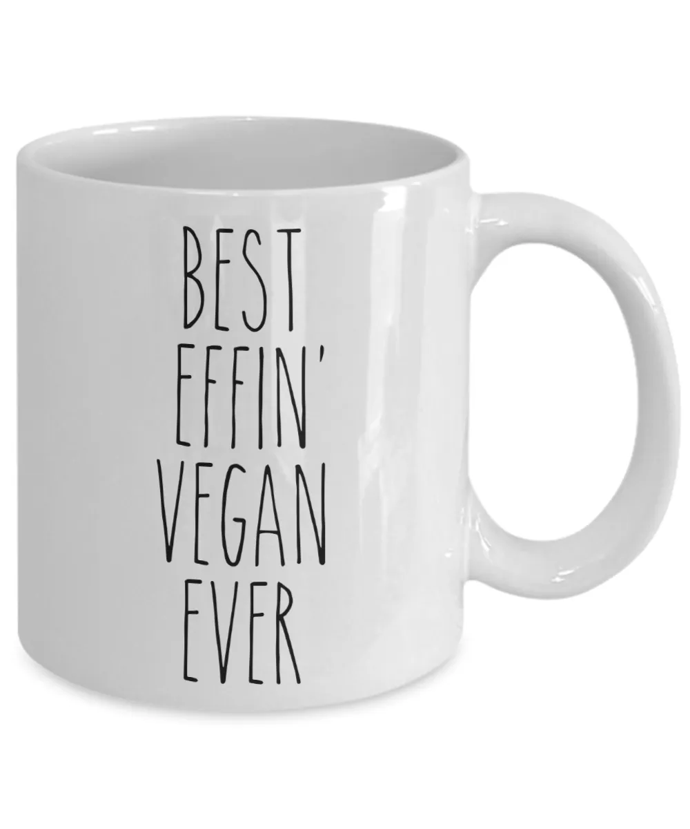 Gift For Vegan Best Effin' Vegan Ever Mug Coffee Cup Funny Coworker Gifts