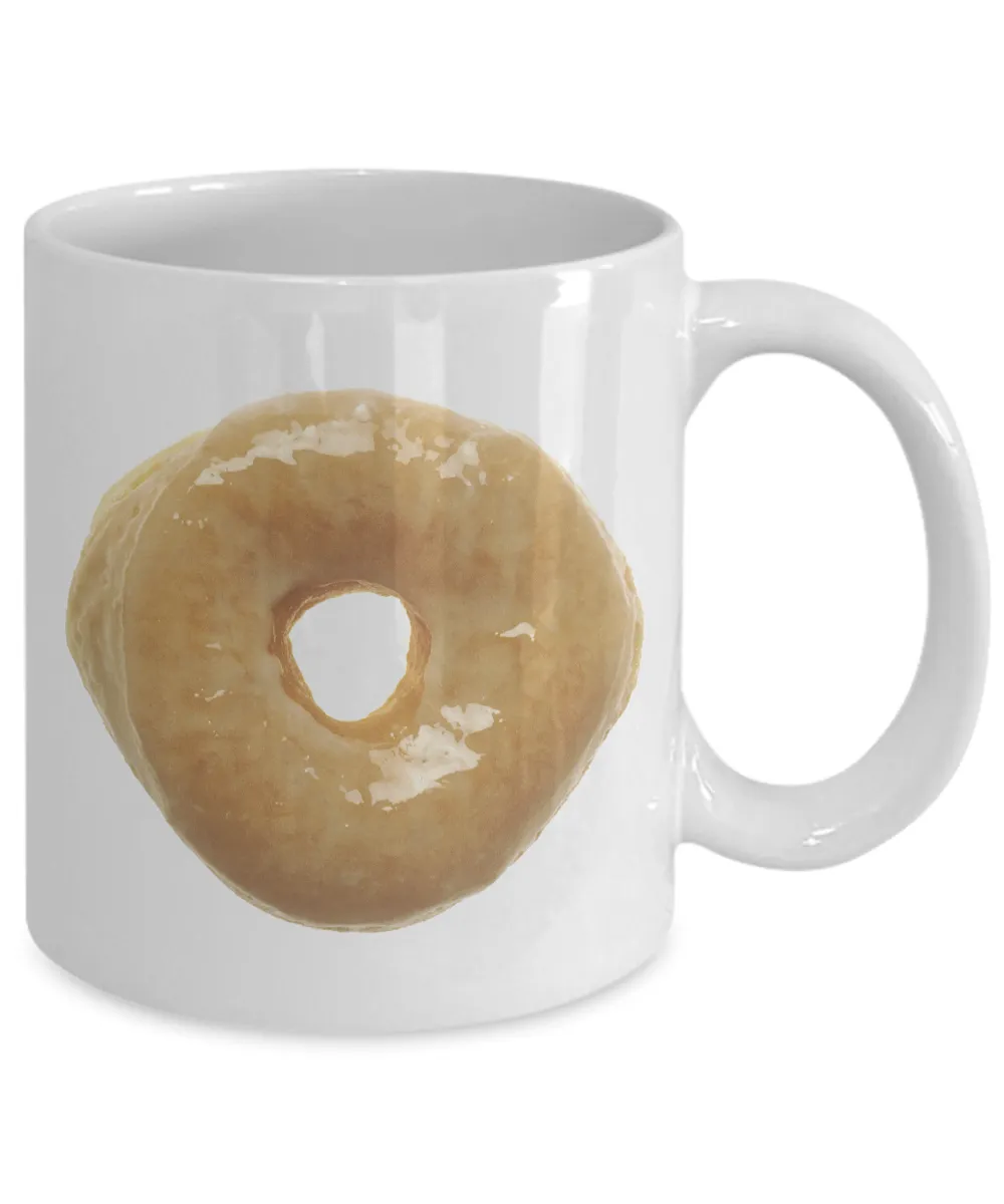 Glazed Donut Minimalist Coffee Mug Ceramic Coffee Cup 11 oz.