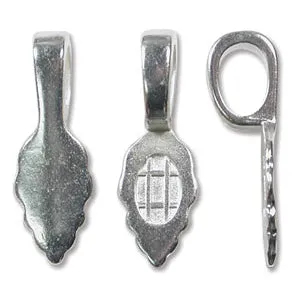 Glue on Disk & Bail - leaf shape