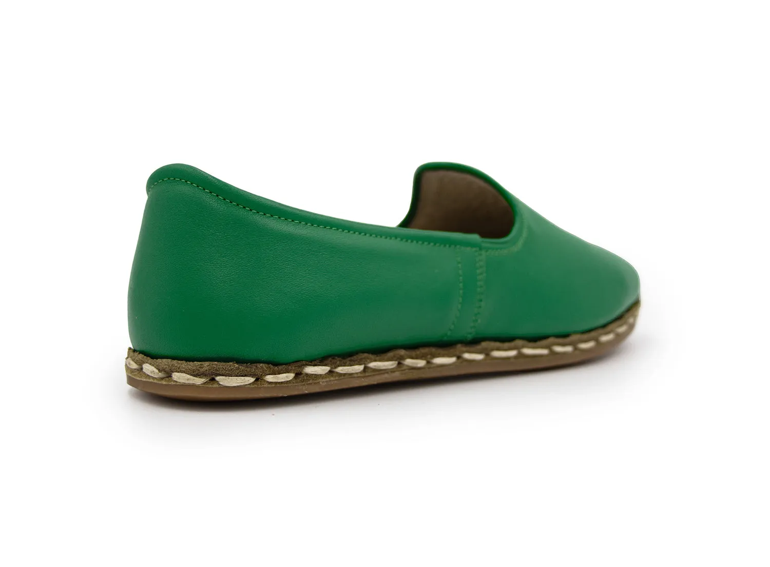 Green Leather Loafers