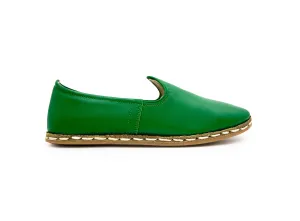 Green Leather Loafers