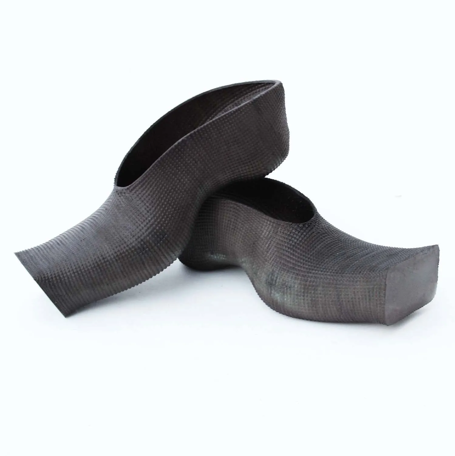Heeled Square Toe Mules