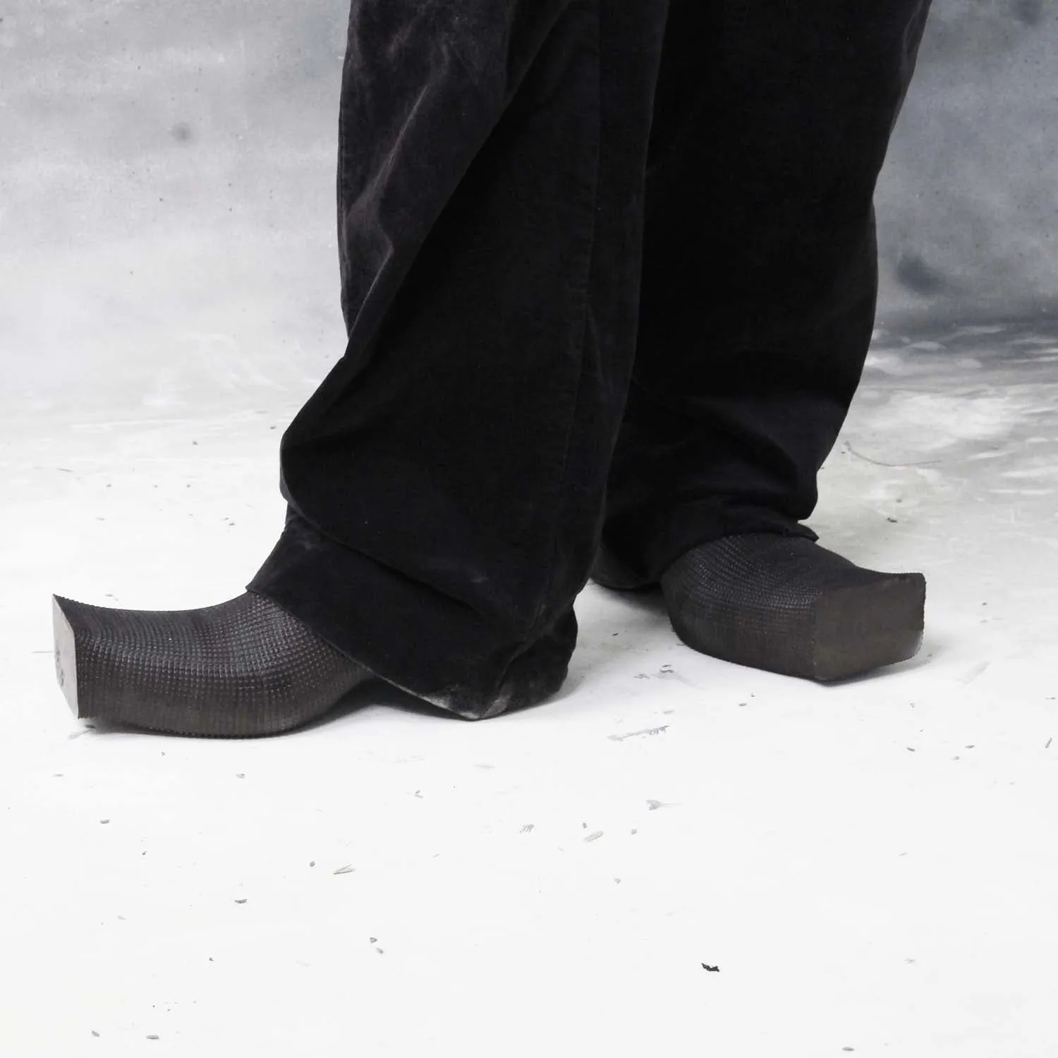 Heeled Square Toe Mules