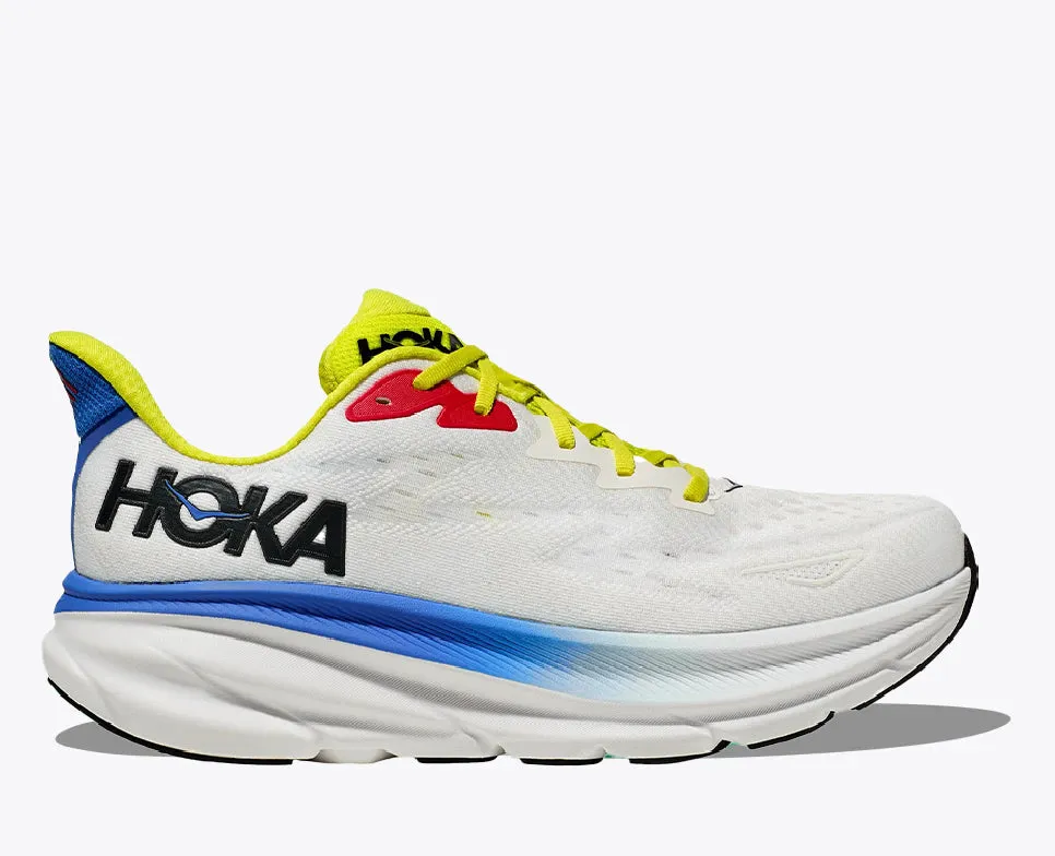 HOKA Men's Clifton 9 - Blanc De Blanc/Virtual Blue