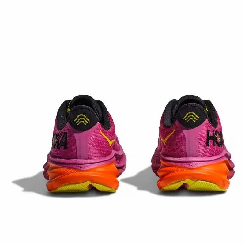 HOKA Men's Clifton 9 - Fuchsia/Black