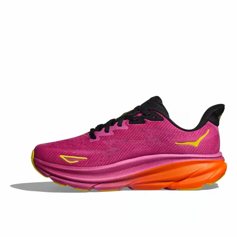 HOKA Men's Clifton 9 - Fuchsia/Black
