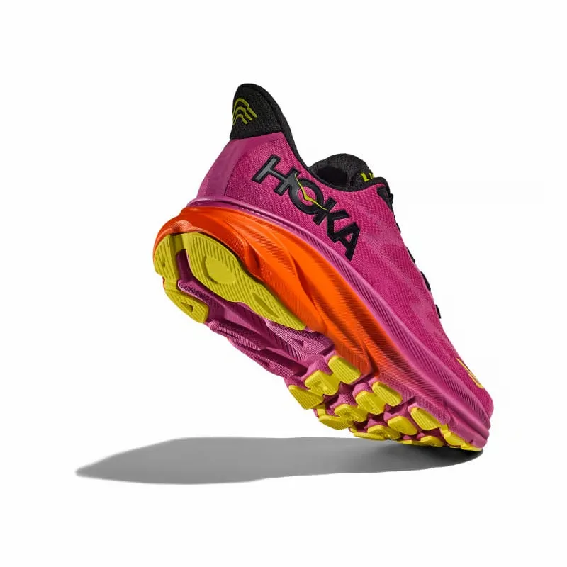 HOKA Men's Clifton 9 - Fuchsia/Black