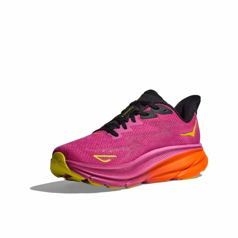HOKA Men's Clifton 9 - Fuchsia/Black