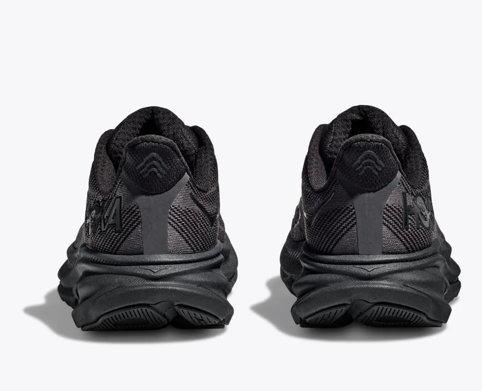 HOKA Men's Clifton 9 Wide - Black/Black