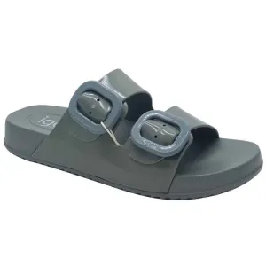 Igor Womens Green Large Buckle Mule Sandal - S10334