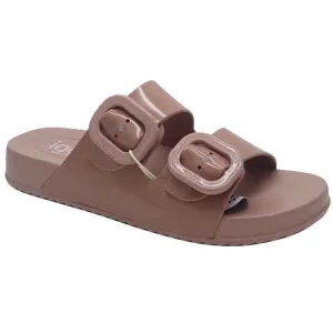 Igor Womens Nude Large Buckle Mule Sandal - S10334