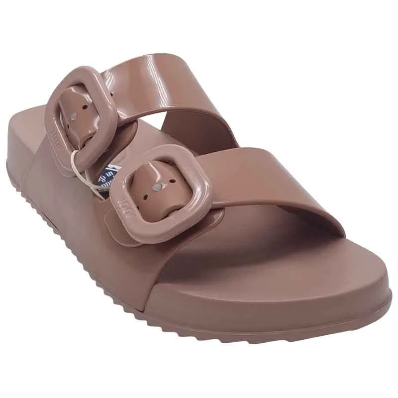 Igor Womens Nude Large Buckle Mule Sandal - S10334