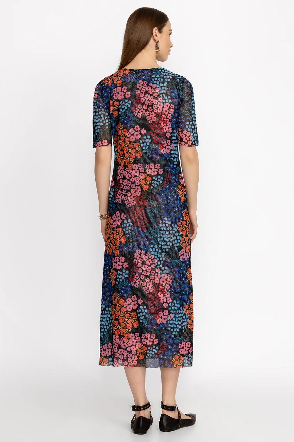 Johnny Was Astrid Mesh Midi Dress L32724-3