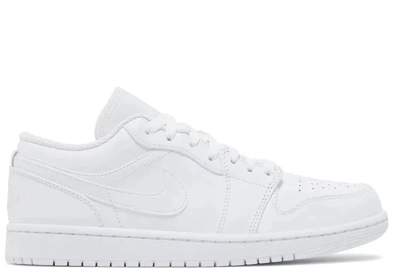 JORDAN 1 LOW TRIPLE WHITE