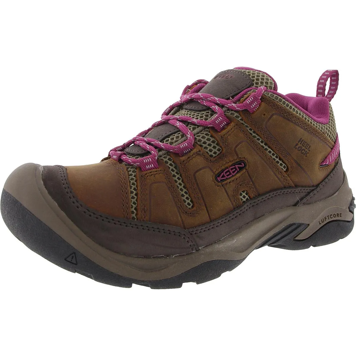 Keen Womens Circadia Vent Leather Trail Hiking Shoes