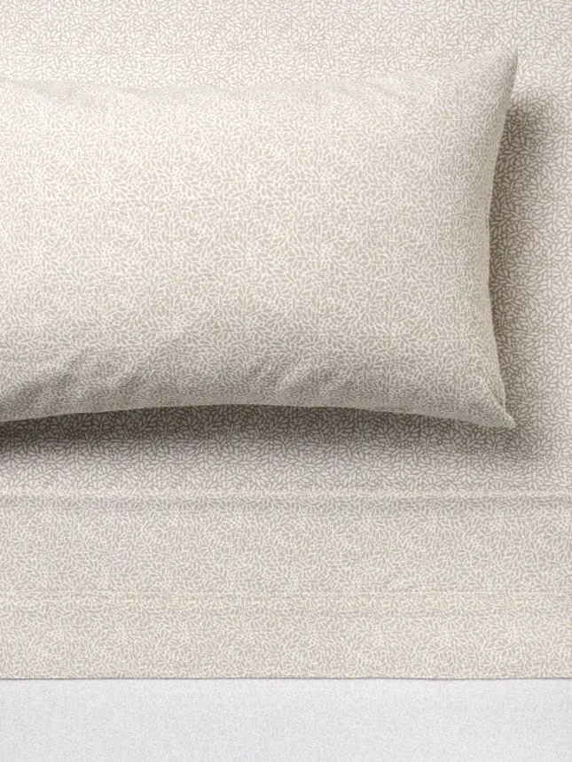 Linen House Sally Taupe Flannelette Winter Sheet Set