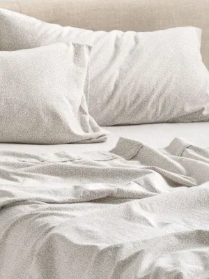 Linen House Sally Taupe Flannelette Winter Sheet Set
