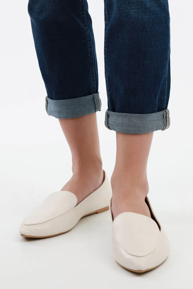Loafer Pointy Toe Ballerina Flats -Tan