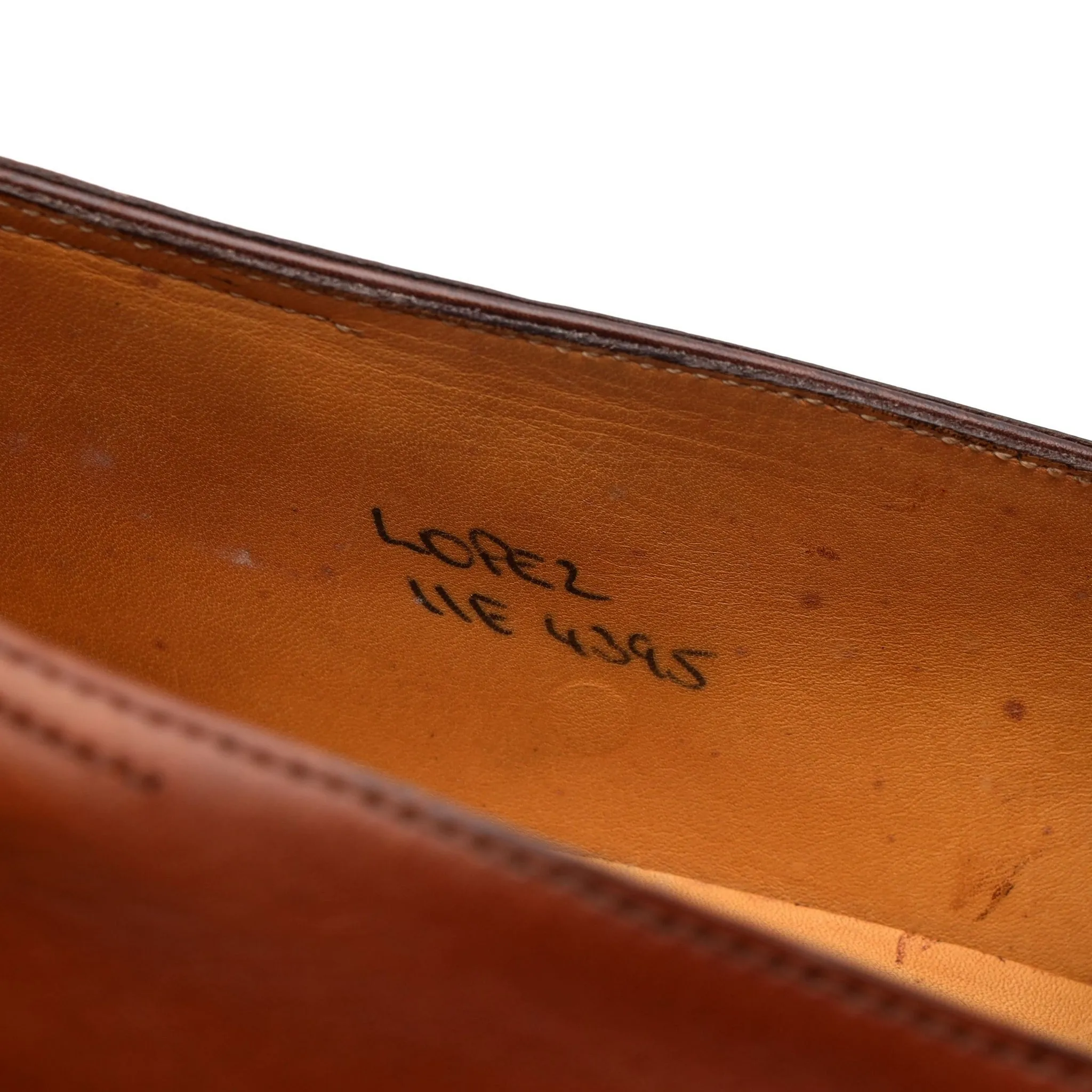 'Lopez' Tan Brown Leather Loafers UK 11 E