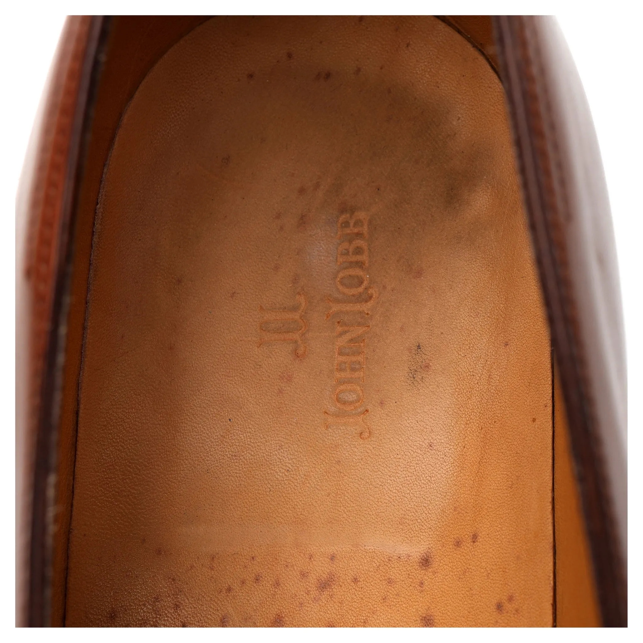 'Lopez' Tan Brown Leather Loafers UK 11 E