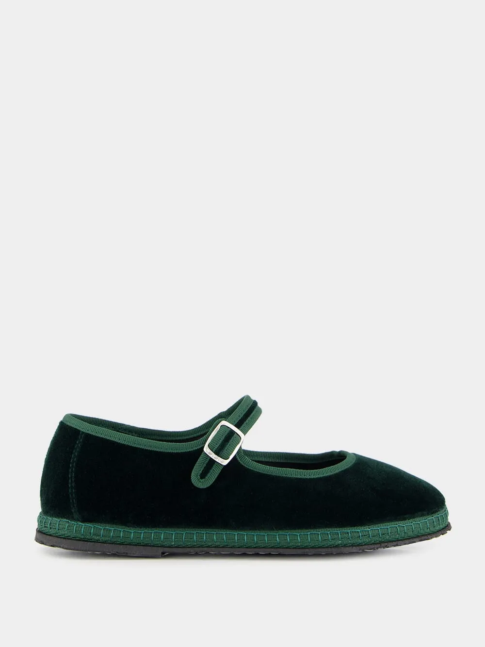 Mary Jane in Green Carnia Velvet