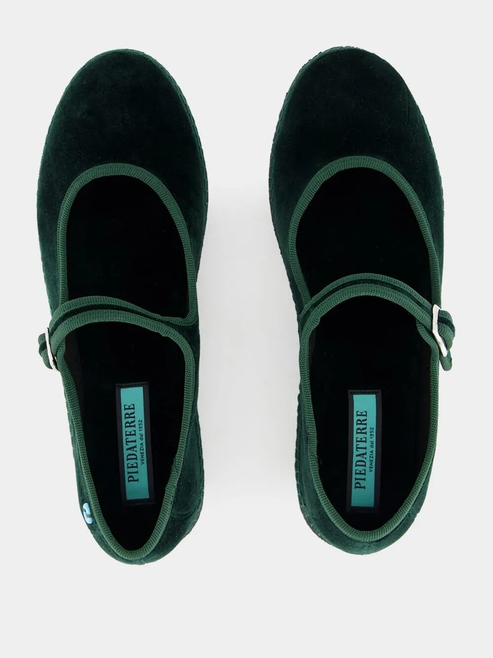 Mary Jane in Green Carnia Velvet
