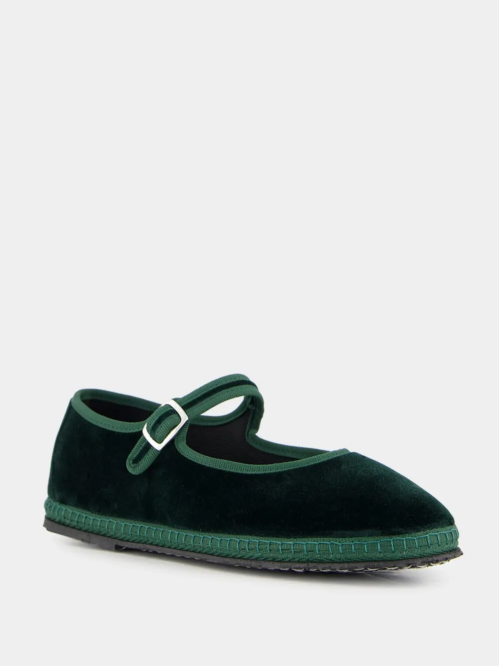 Mary Jane in Green Carnia Velvet