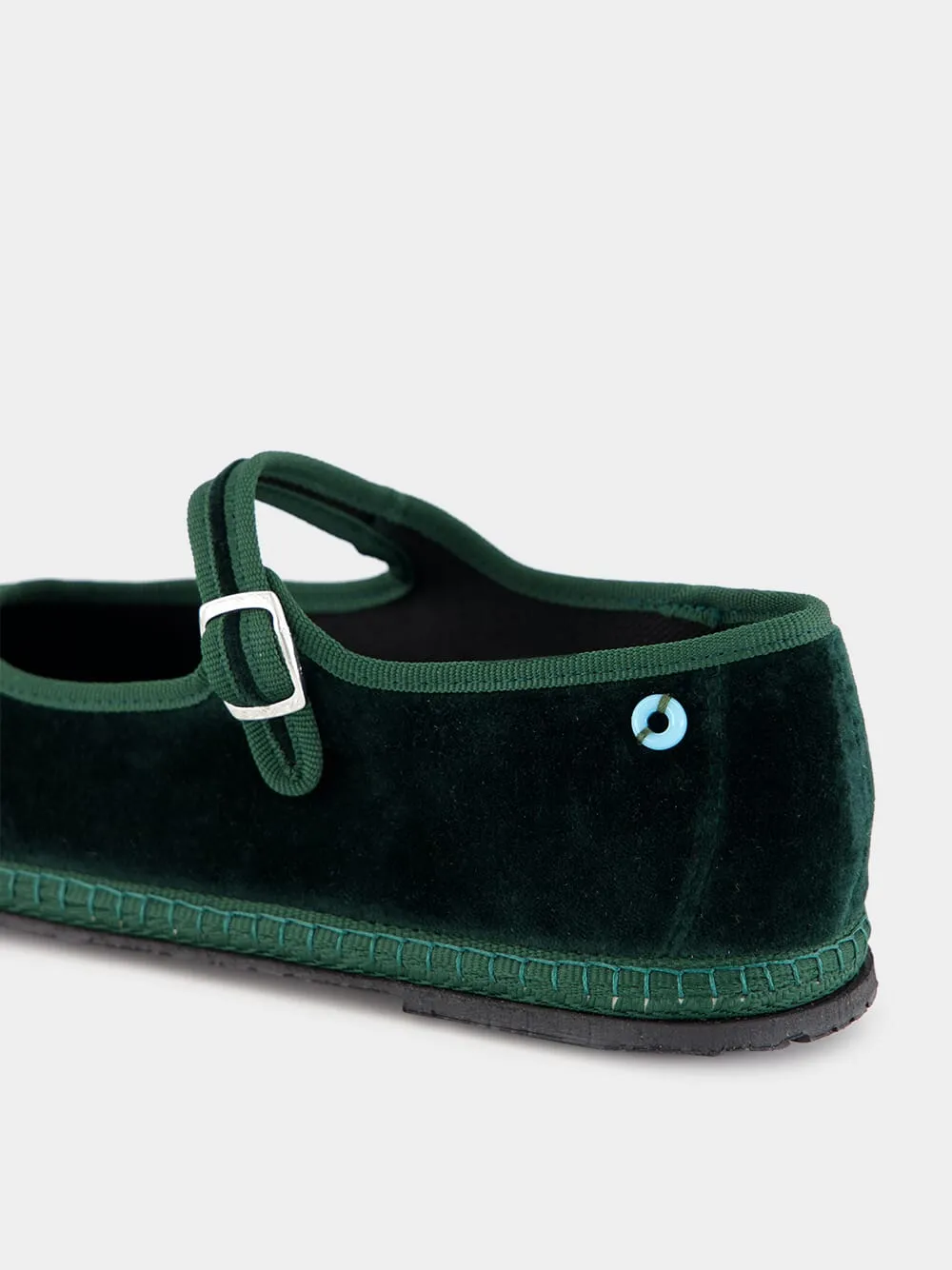 Mary Jane in Green Carnia Velvet