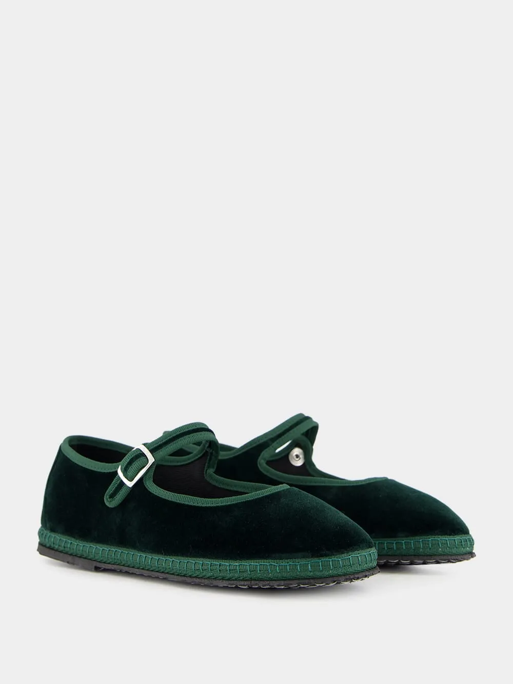 Mary Jane in Green Carnia Velvet