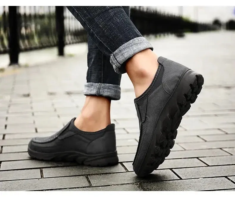 Men Casual Shoes Breathable Loafers Sneakers Fashion Comfortable Flat Handmade Retro Leisure Loafers Shoes Men Shoes