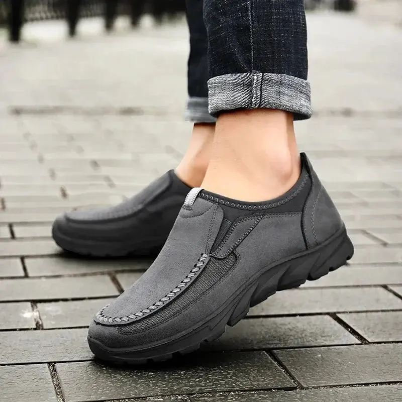 Men Casual Shoes Breathable Loafers Sneakers Fashion Comfortable Flat Handmade Retro Leisure Loafers Shoes Men Shoes