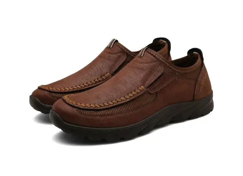 Men Casual Shoes Breathable Loafers Sneakers Fashion Comfortable Flat Handmade Retro Leisure Loafers Shoes Men Shoes