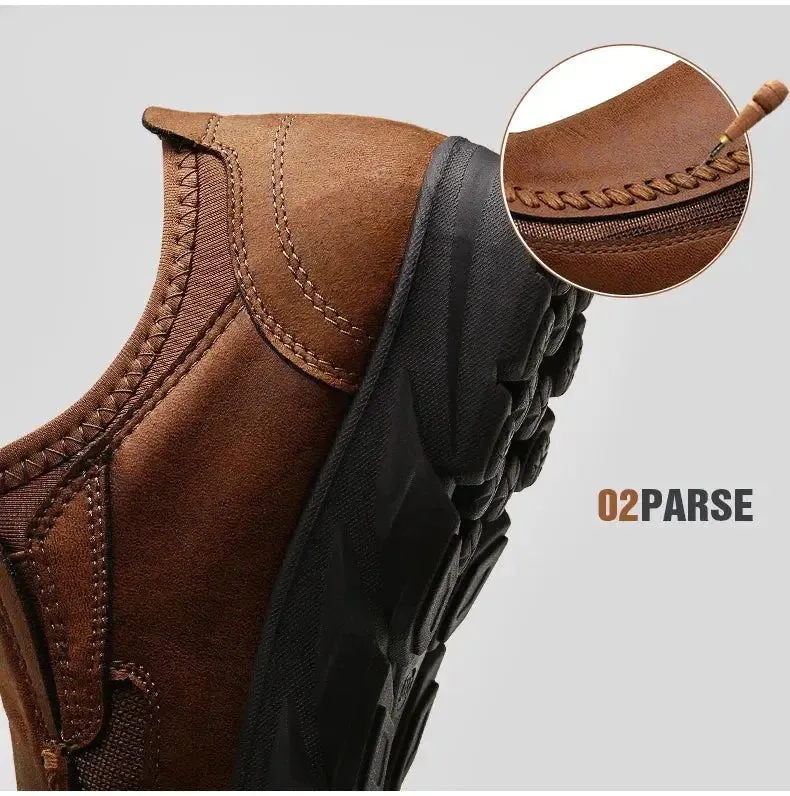 Men Casual Shoes Breathable Loafers Sneakers Fashion Comfortable Flat Handmade Retro Leisure Loafers Shoes Men Shoes