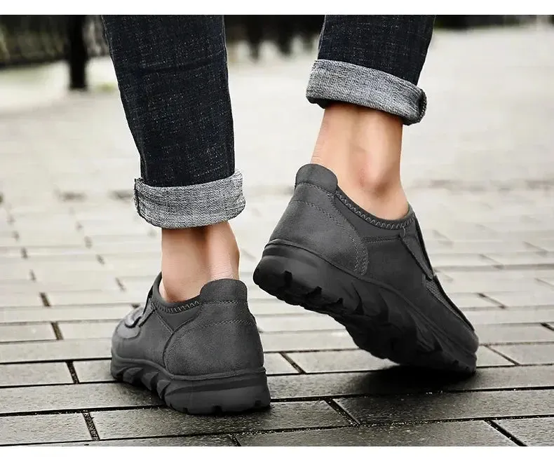 Men Casual Shoes Breathable Loafers Sneakers Fashion Comfortable Flat Handmade Retro Leisure Loafers Shoes Men Shoes