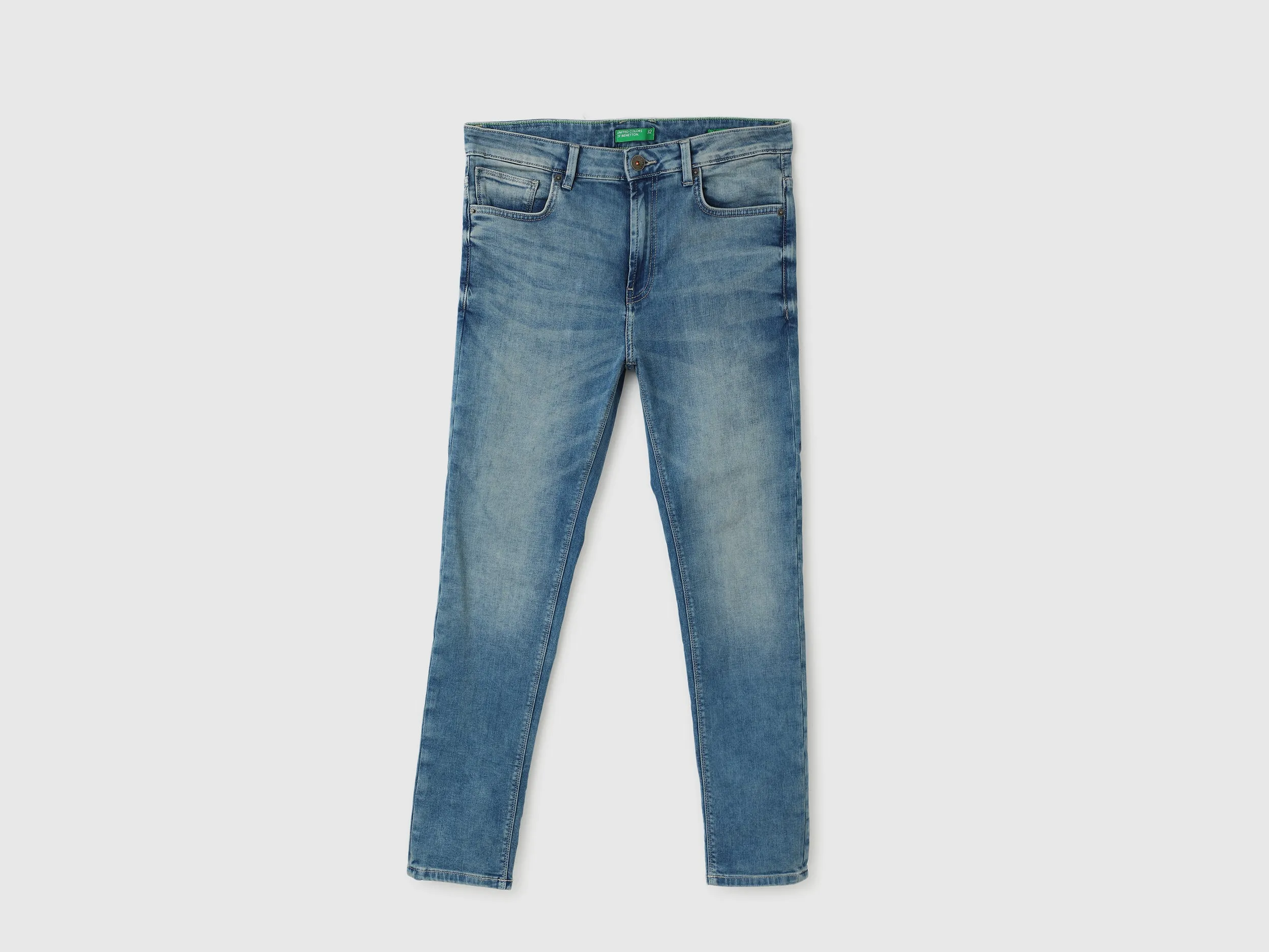 Men Solid Low Crotch Jeans
