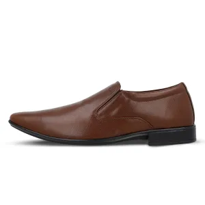 Men's Leather formals loafer Shoes - WF6302 Brown